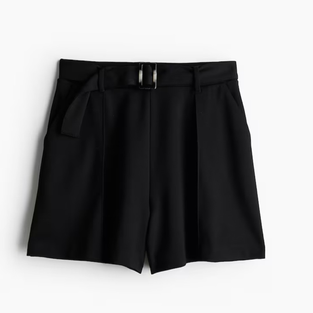 H&M Belted Dress Shorts